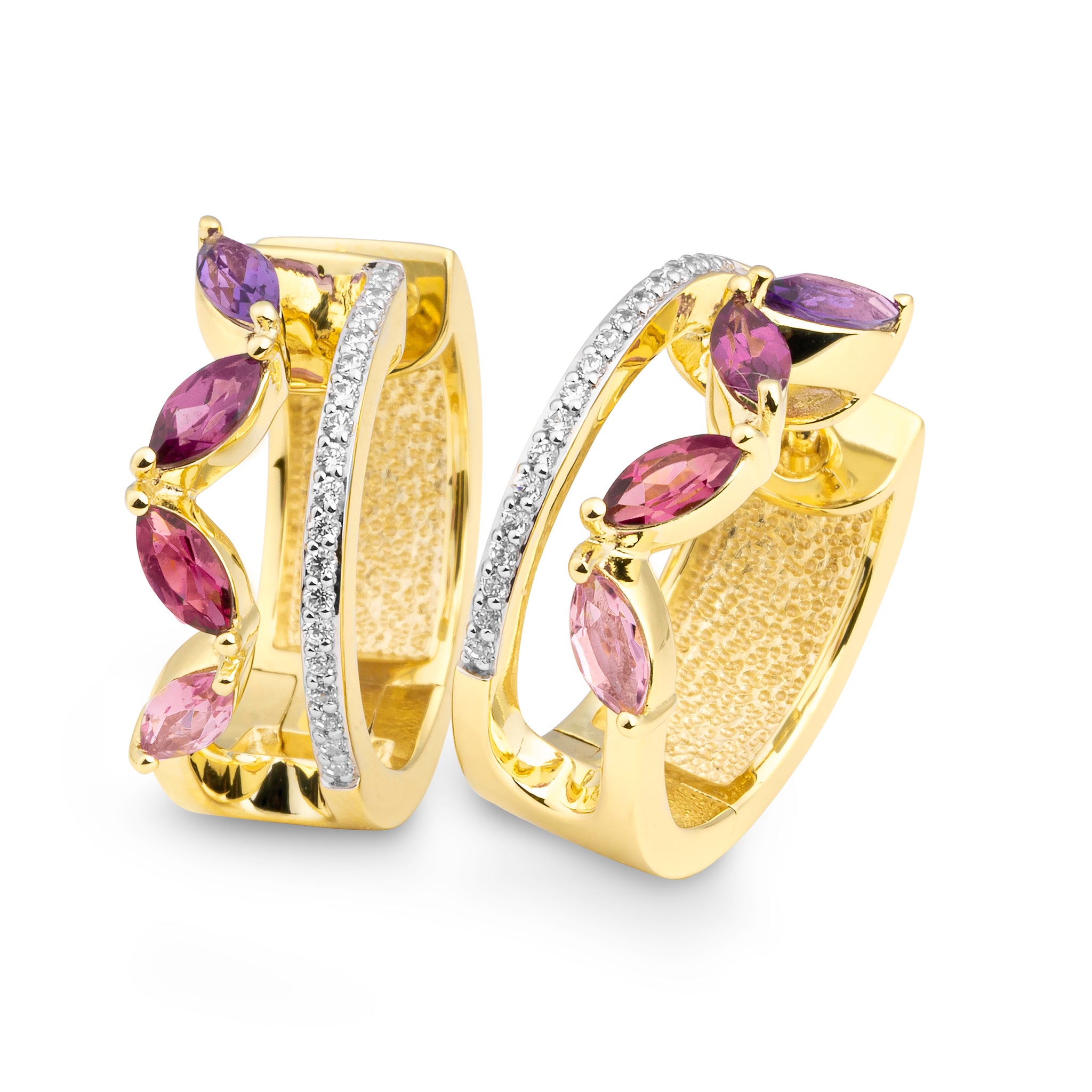 Colored Stone Earrings