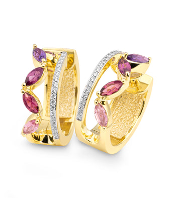 Colored Stone Earrings