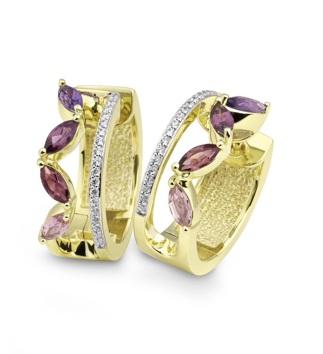 Colored Stone Earrings