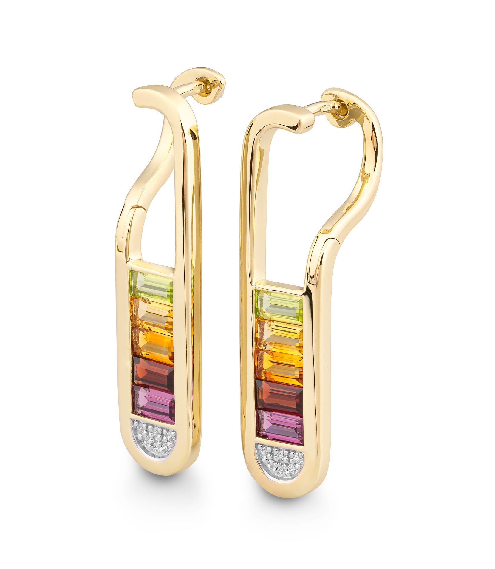 Colored Stone Earrings