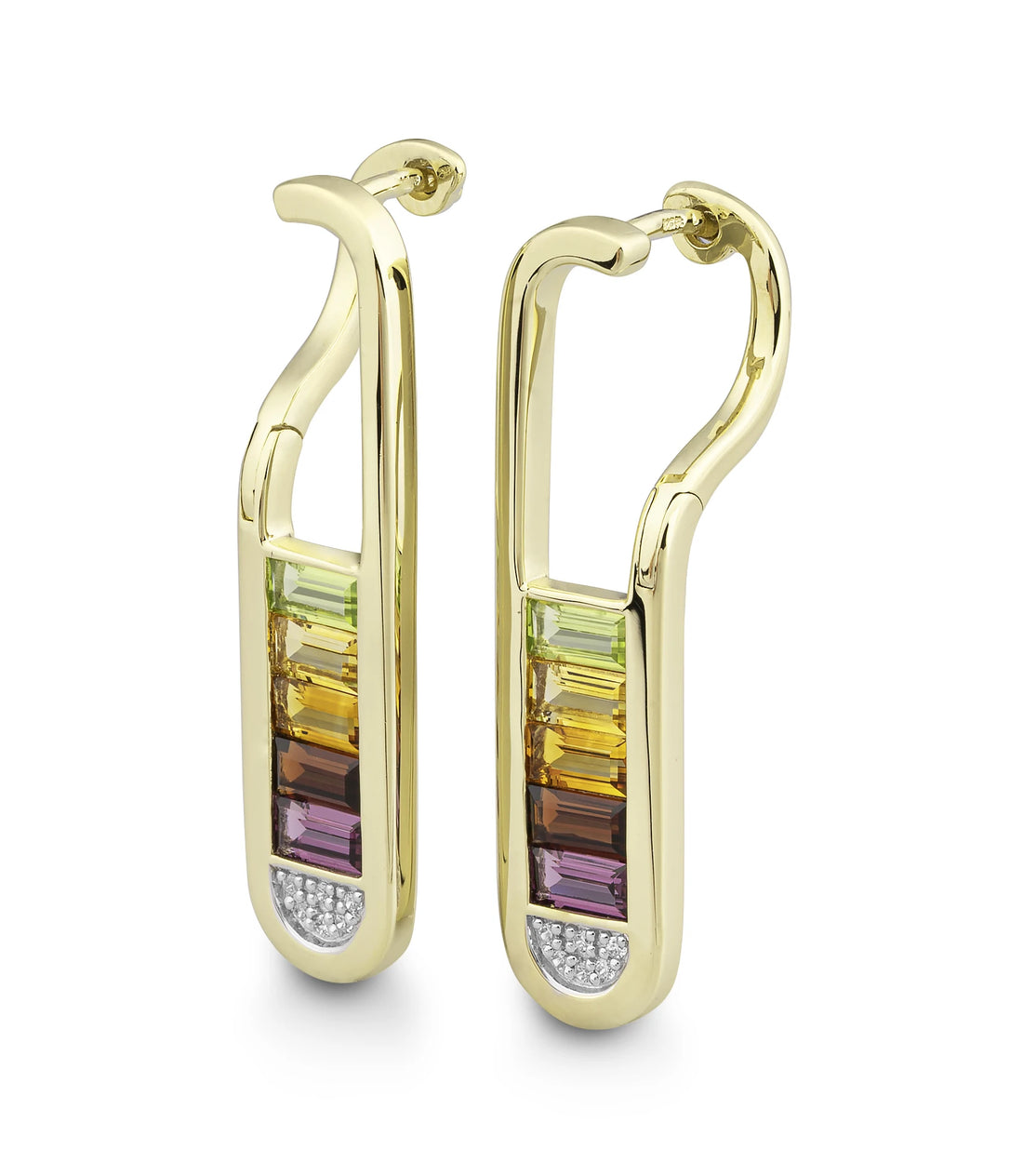 Colored Stone Earrings