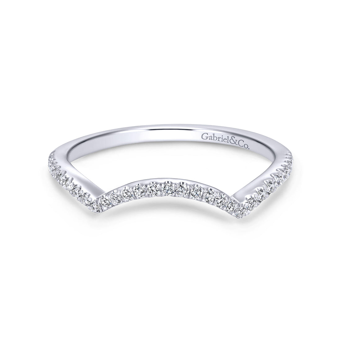 14K White Gold Matching Wedding Band WB7804W44JJ