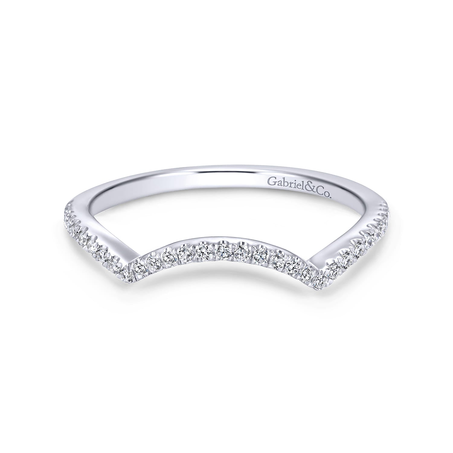 14K White Gold Matching Wedding Band WB7804W44JJ