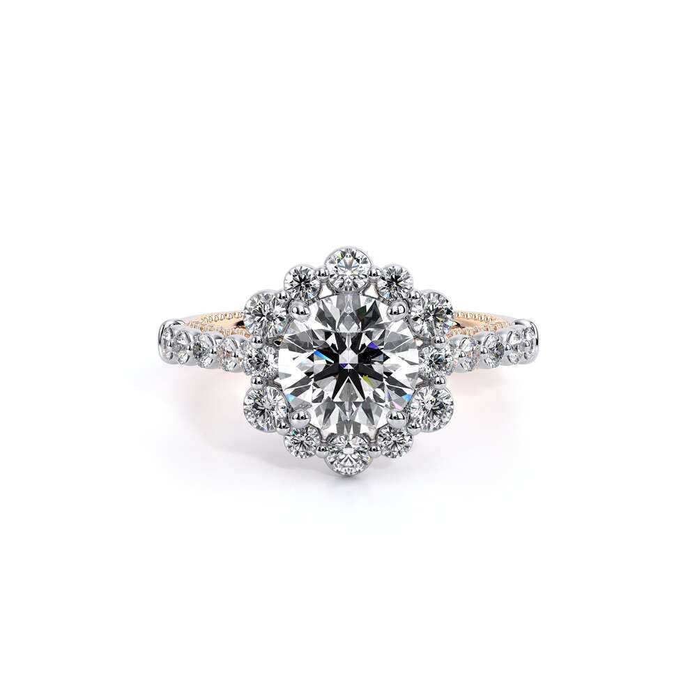 Engagement Ring Couture-0480 R-18k Two Tone Round