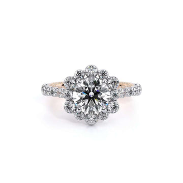 Engagement Ring Couture-0480 R-18k Two Tone Round