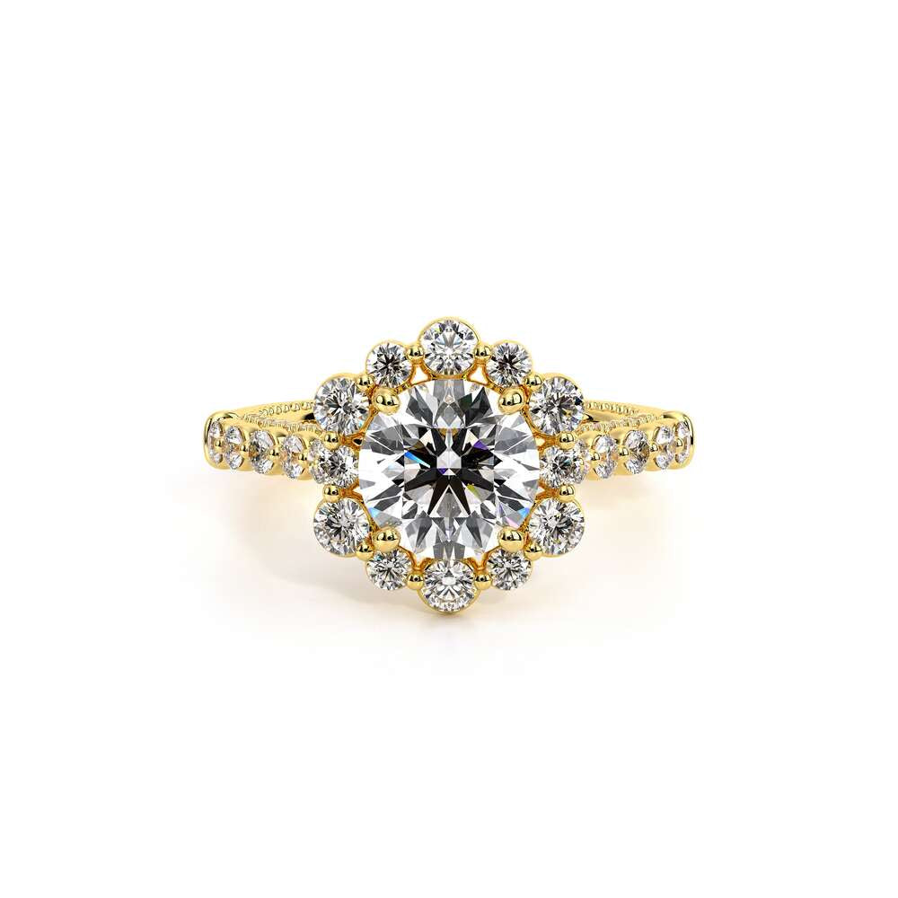 Engagement Ring Couture-0480 R-14k Yellow Gold Round