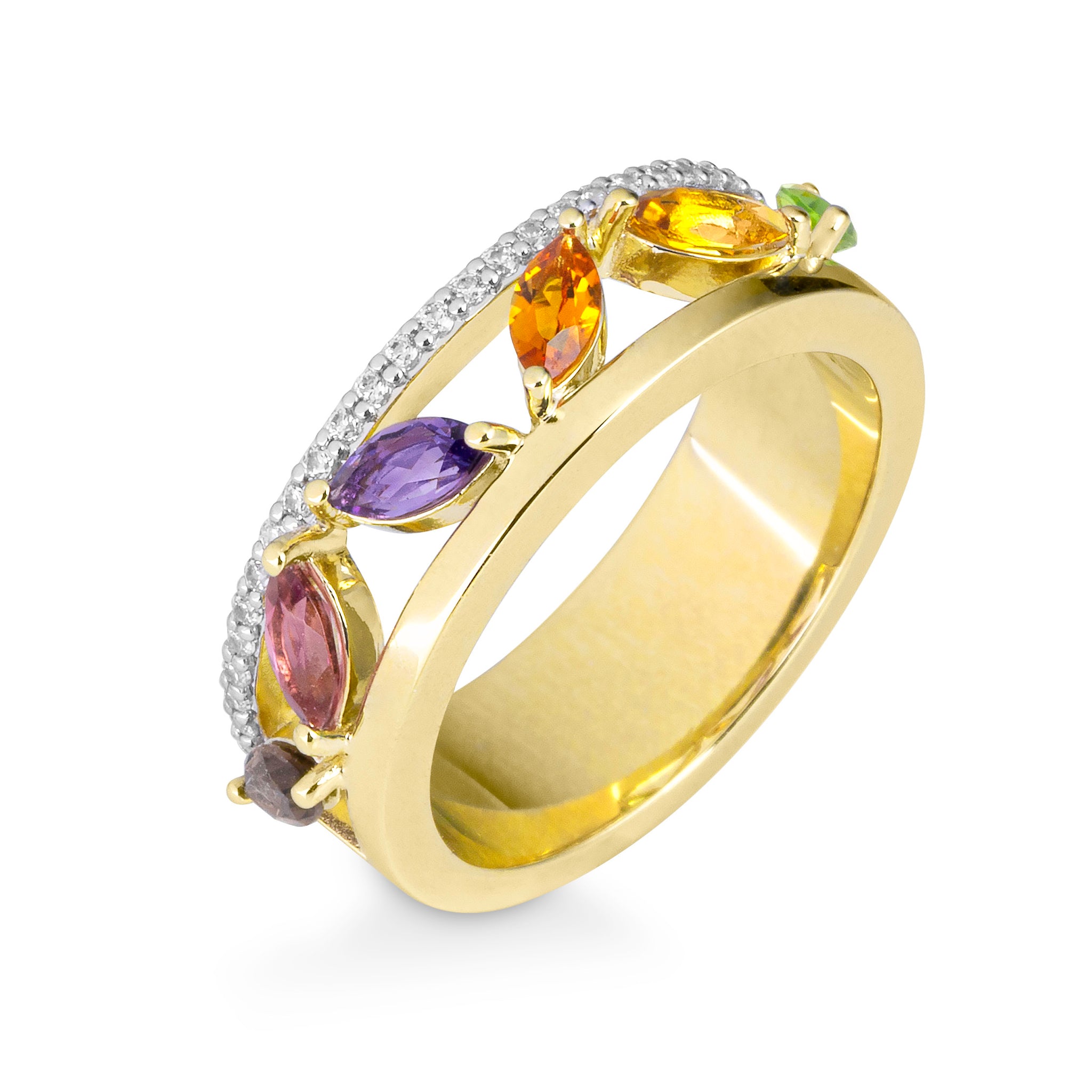 Colored Stone Rings  -  Women's