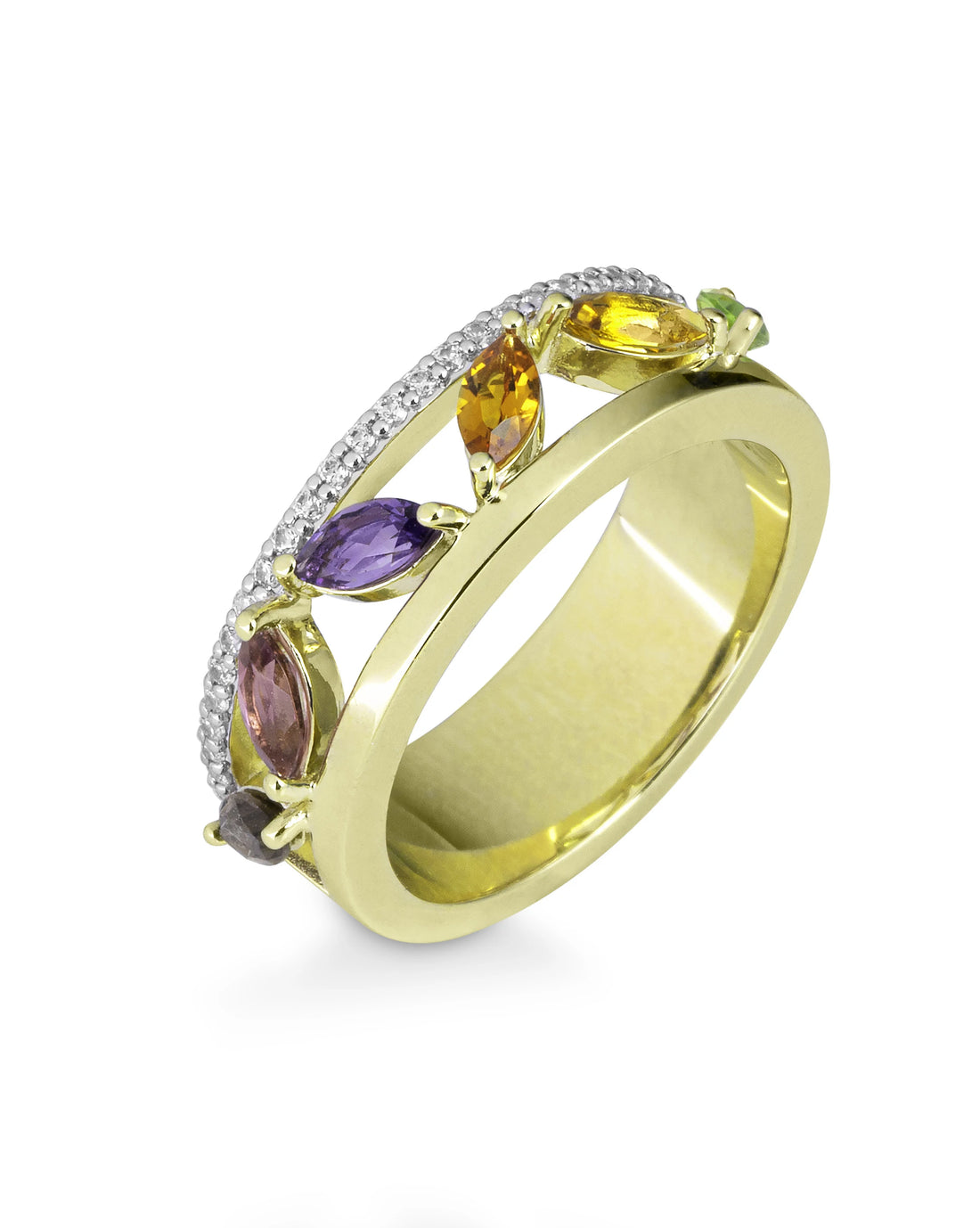 Colored Stone Rings  -  Women's