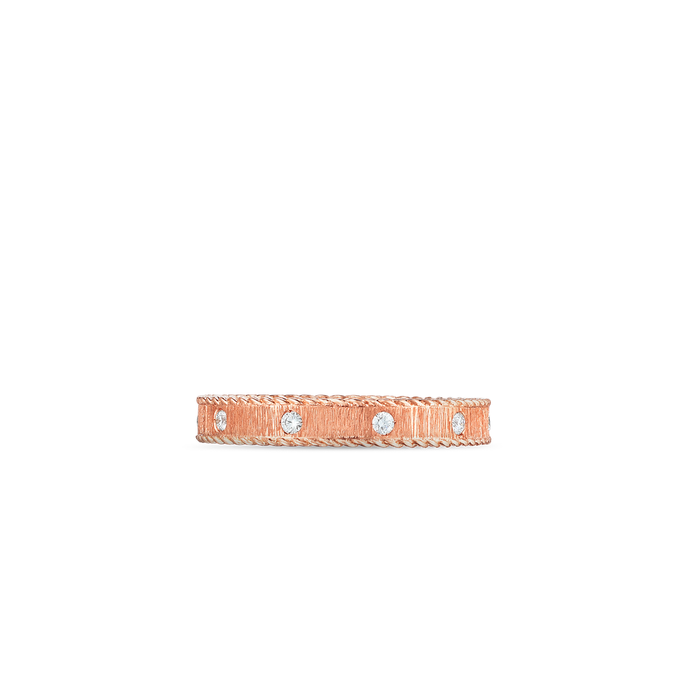 Princess Diamond Satin Band Ring