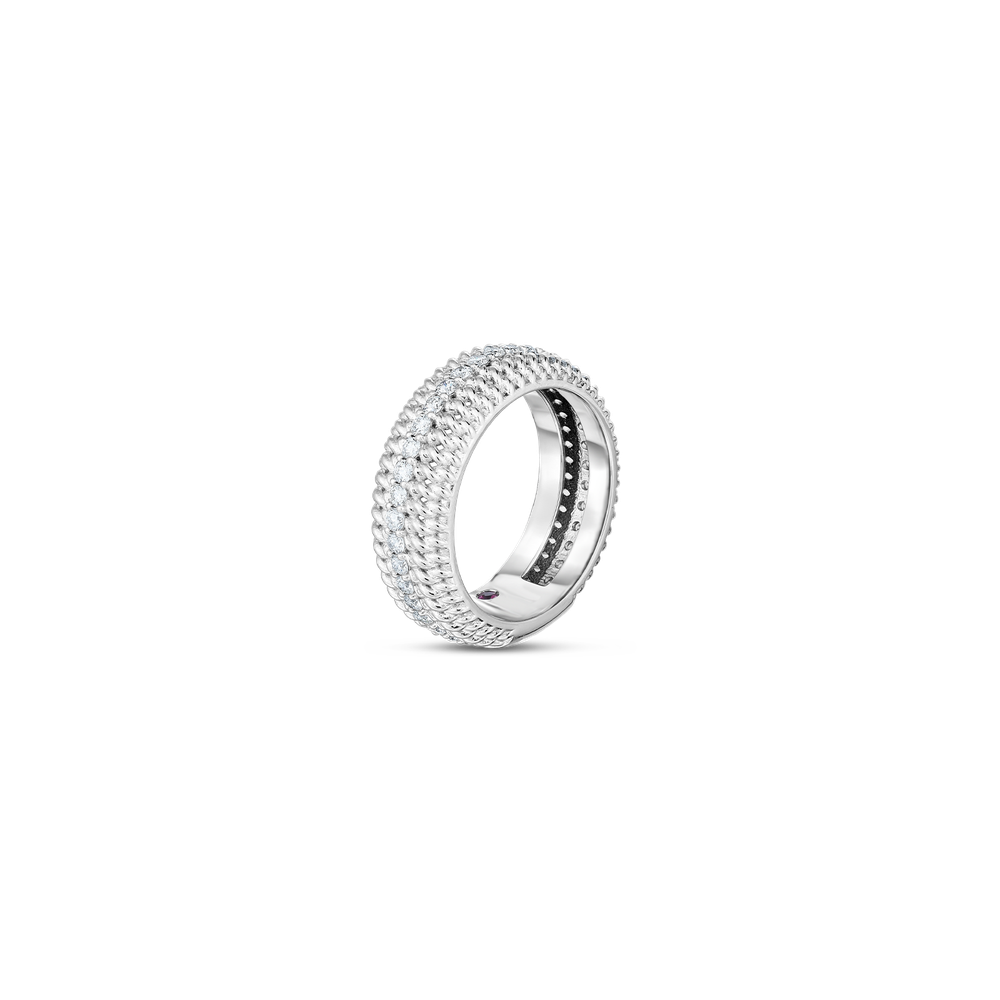 18K Gold Opera Diamond Ring - 18K White Gold