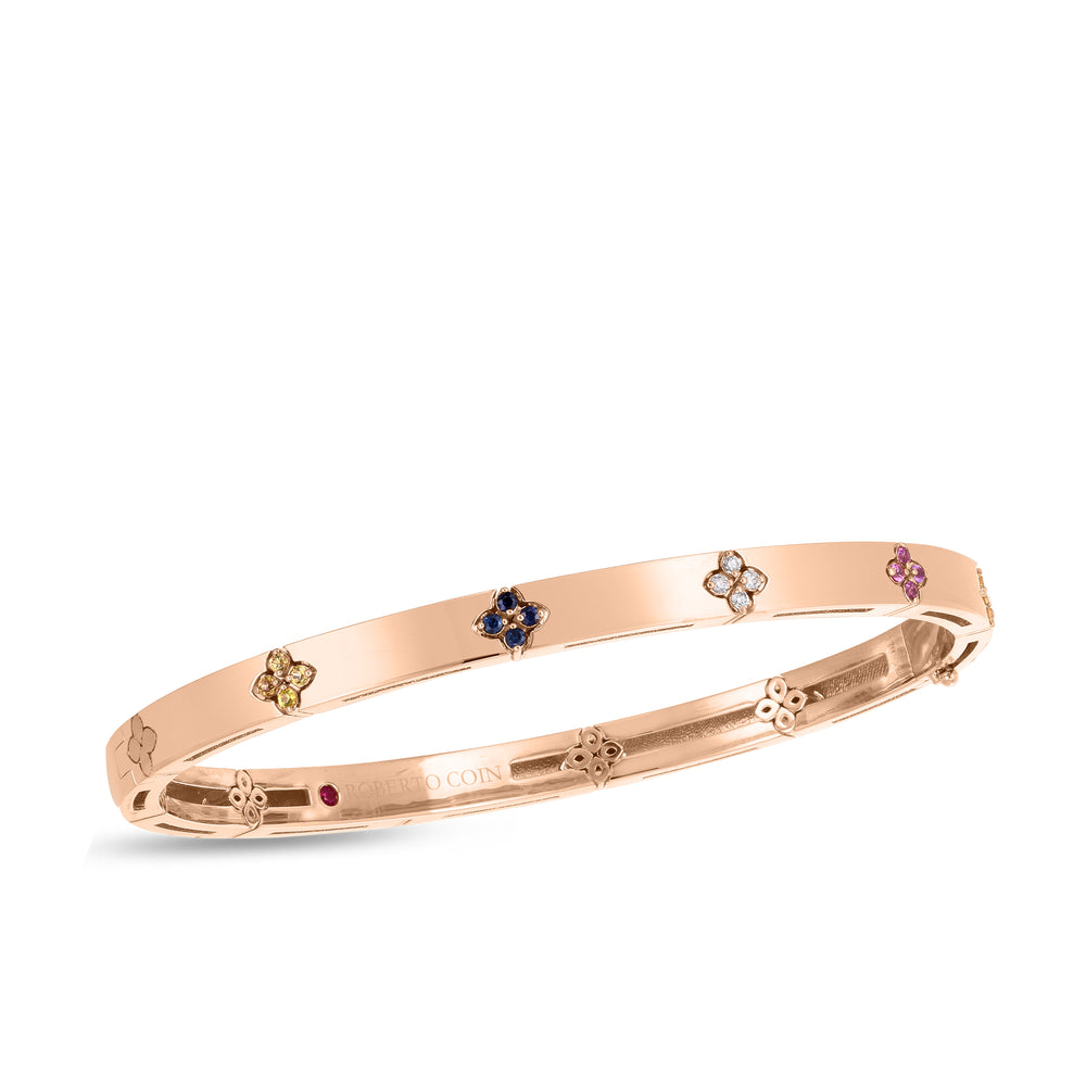 Love In Verona Rainbow Bangle W. Sapphires And Diamonds