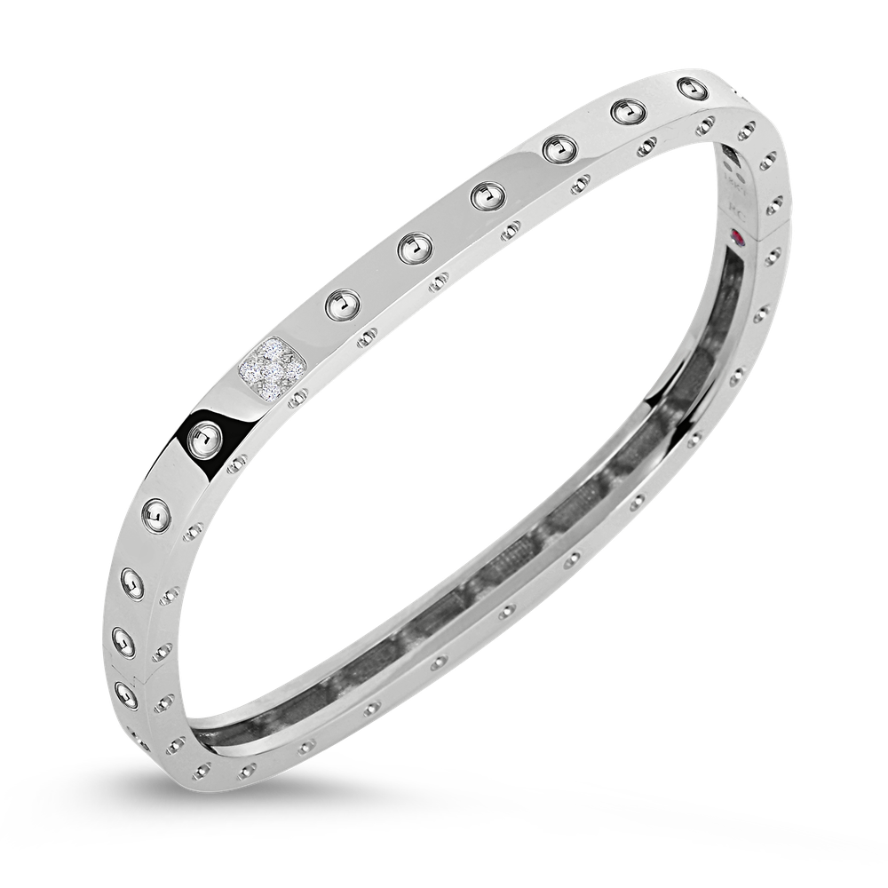 Pois Moi Diamond Accent Square Bangle