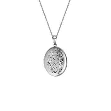 14K Gold White Pendant Locket