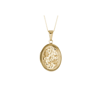 14K Gold Yellow Pendant Locket
