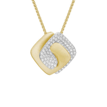 14K Gold Yellow Pendant Diamond