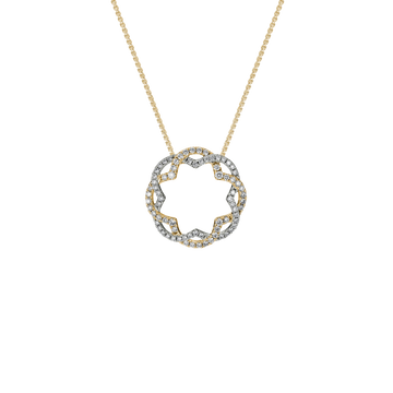 14K Gold Yellow Pendant Diamond
