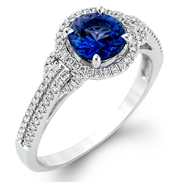 Diamond and Sapphire Ring