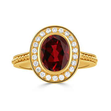 Colored Stone Rings  -  Women's