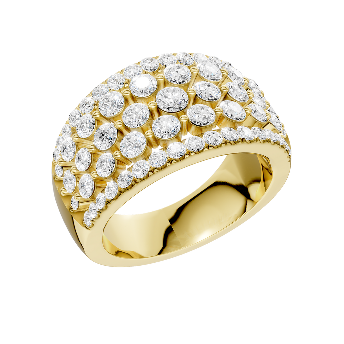 Multi Row Diamond Ring