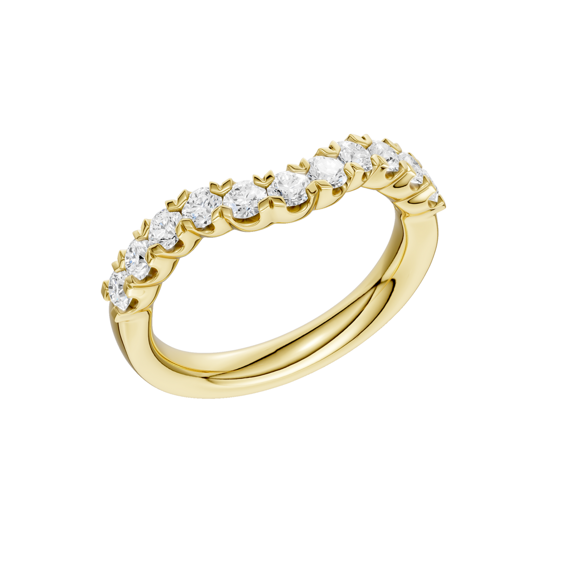 Elegant Matching Wedding Band