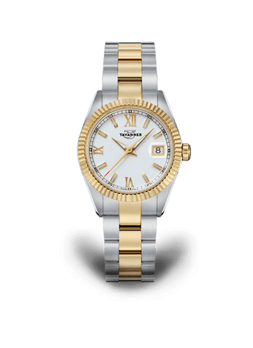 TA Q16.105/2T2T01 Ladie\'92s Fluted Edge Watch