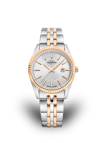 TA Q23.101/2T2T01 Ladie\'92s Fluted Edge Watch