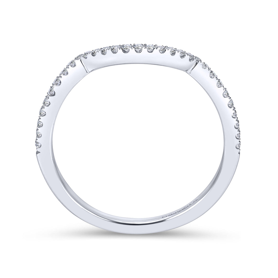14K White Gold Matching Wedding Band