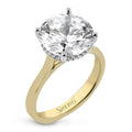 Simon G. LR4125 14K Yellow Gold Round Diamond Hidden Halo Engagement Ring (vendor photo)