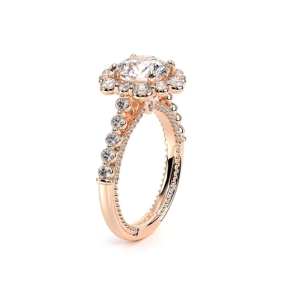 Engagement Ring Couture-0480 R-18k Rose Gold Round