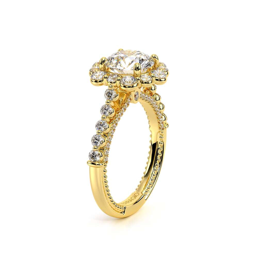 Engagement Ring Couture-0480 R-14k Yellow Gold Round