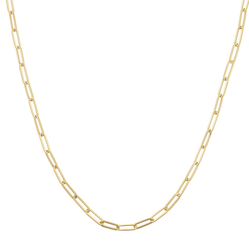 14K YELLOW GOLD PAPER CLIP CHAIN COLLECTION