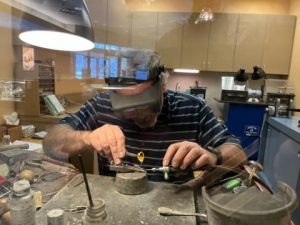 Our Goldsmith, Mark Moroski, has 40 years of experience