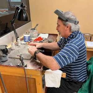 Our Goldsmith, Mark Moroski, has 40 years of experience